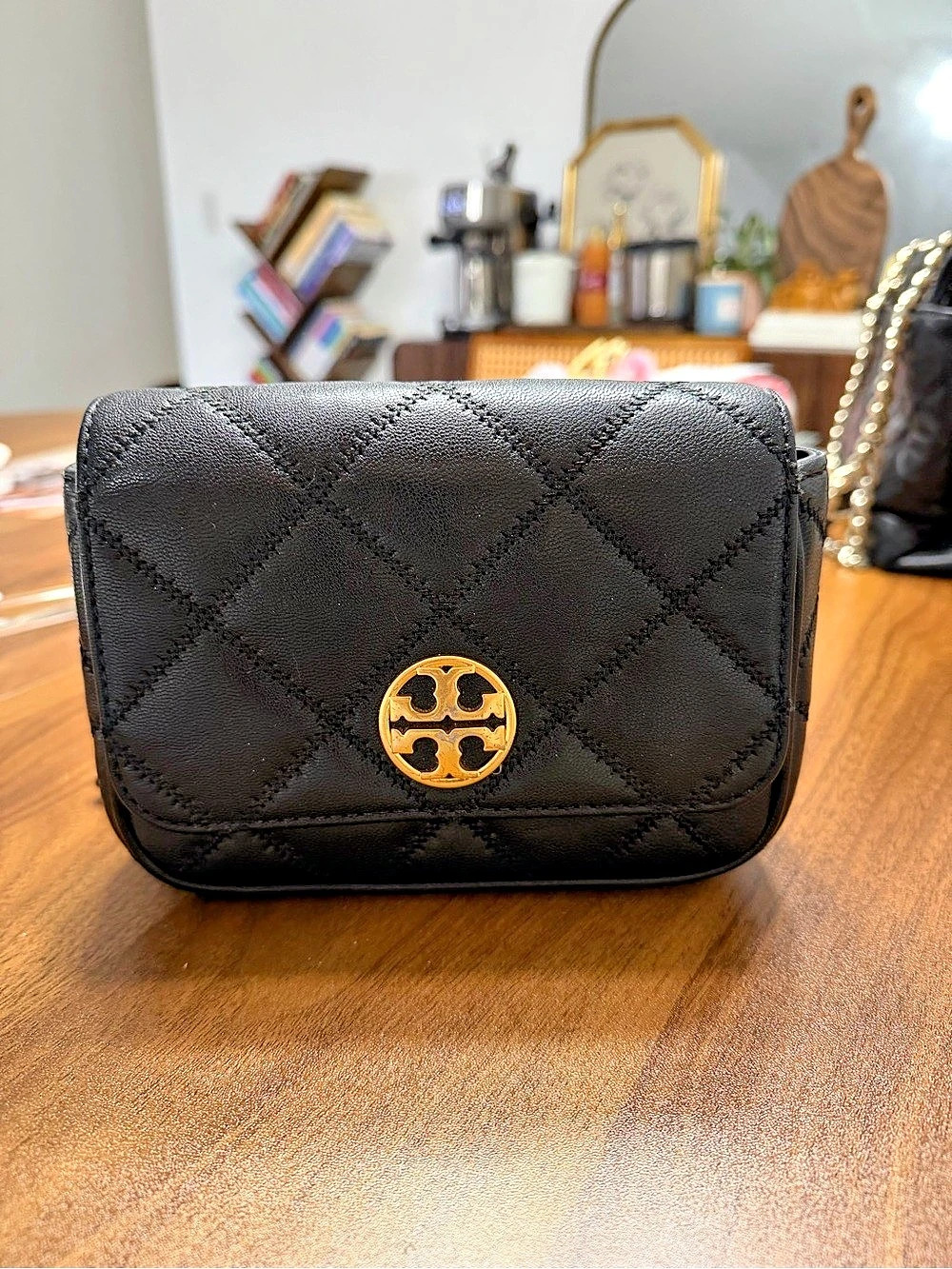Tory Burch Fleming Soft Belt Bag Quilted Crossbody Black